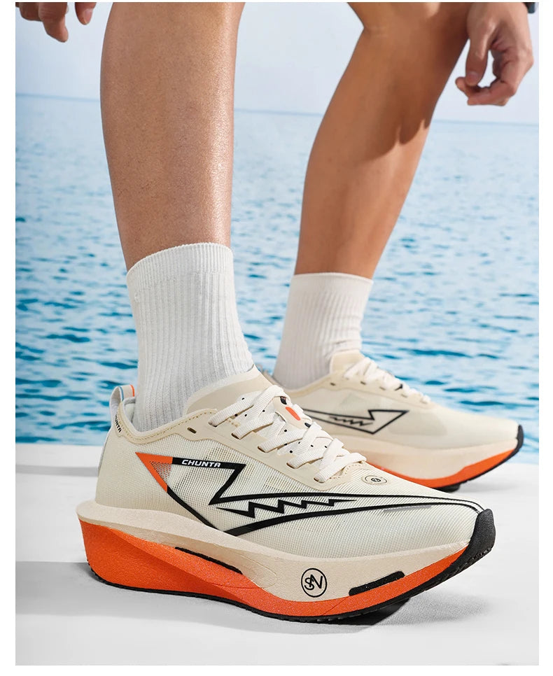 Running Shoes Carbon Board Specialty Marathon Men Sports Breathable Lightweight Women's Comfortable Nonskid Chunta Sneakers