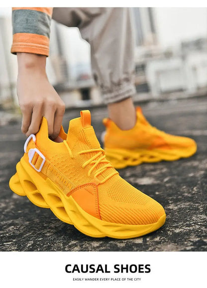 Modieuze paarse casual sneakers in de aanbieding voor dames en heren – Blade hardloopschoenen, grote maat 48, lichte ademende sportschoenen voor heren, mesh sneaker