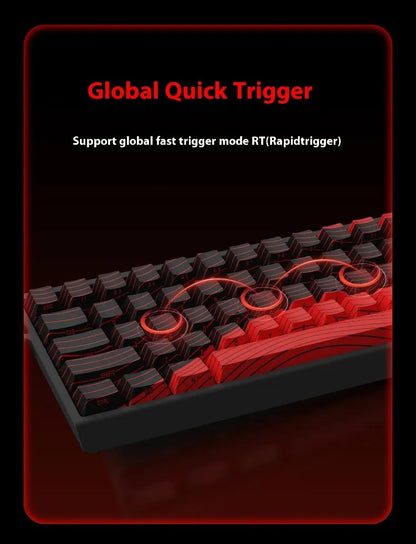 Madlions mad60he Mad60 Mad68 HE Mechanical Keyboard Magnetic Switch Mad60he Wired Game Keyboard Rapid Trigger Rgb Keyboard