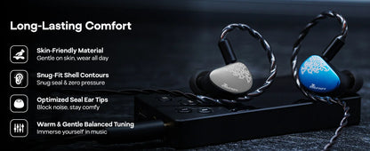 Linsoul Kiwi Ears Cadenza II IEM 10mm Titanium DD with KARS 2.0 Premium Construction Hifi Earphones with Detachable Cable System