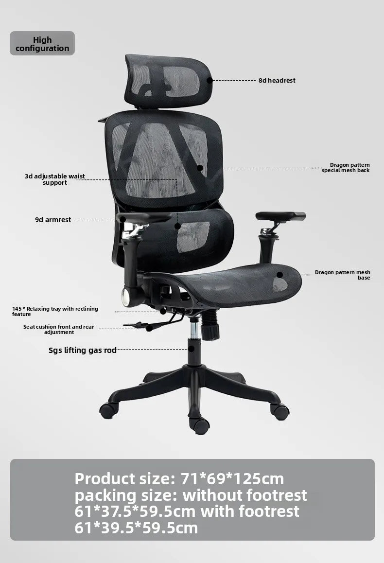 Internet celebrity Ergonomic Chair Office Chair Back Chair Home Computer Chair Gaming Chair sturdy and durable