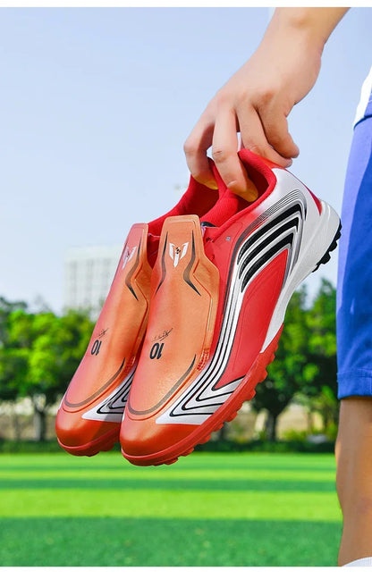 Nouvelles chaussures de football pour hommes, baskets de futsal, crampons, chaussures de football, pour terrain en herbe, montantes, pour l'extérieur, antidérapantes, pour l'intérieur, haute qualité, meilleures ventes