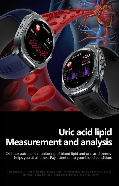 2026 New Health track Smartwatch Air Pump Airbag True Blood Pressure Health Measure Smart Watch Men Women Blood oxygen BT Call