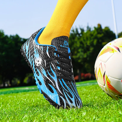 Chaussures de football pour enfants TF Turf, bottes de football respirantes, légères, antidérapantes, pour garçons et filles, chaussures de football pour entraînement en extérieur.
