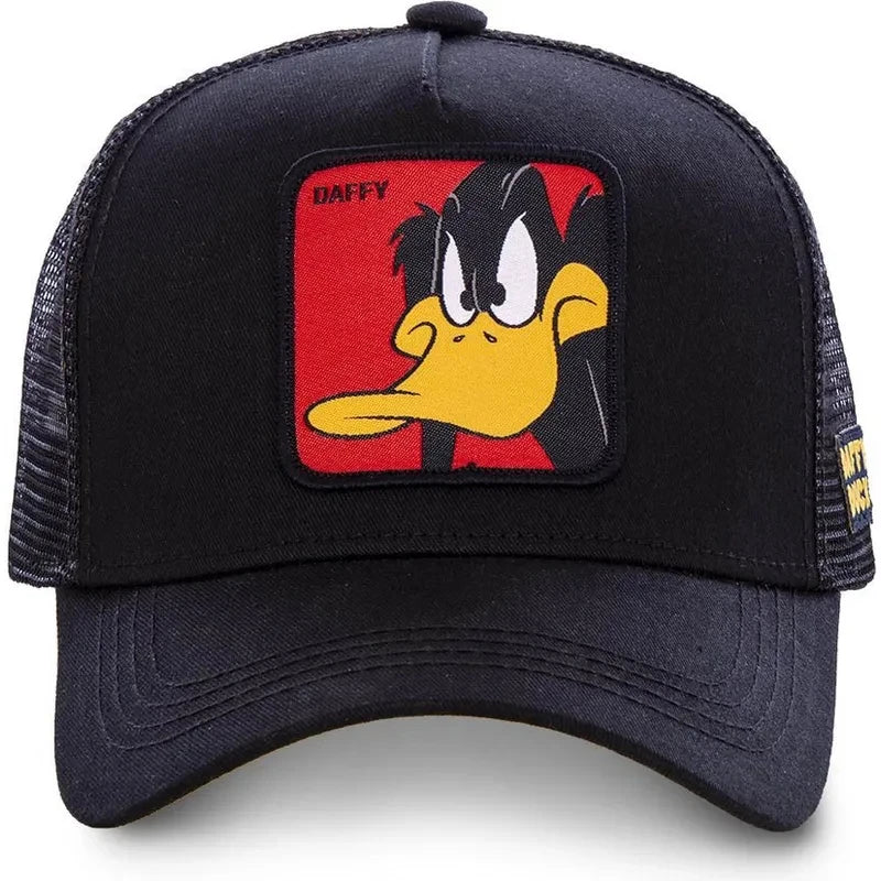 Casquette unisexe anime/dessin animé avec écusson brodé, casquette de baseball, casquette de camionneur, casquettes en maille, chapeau de soleil