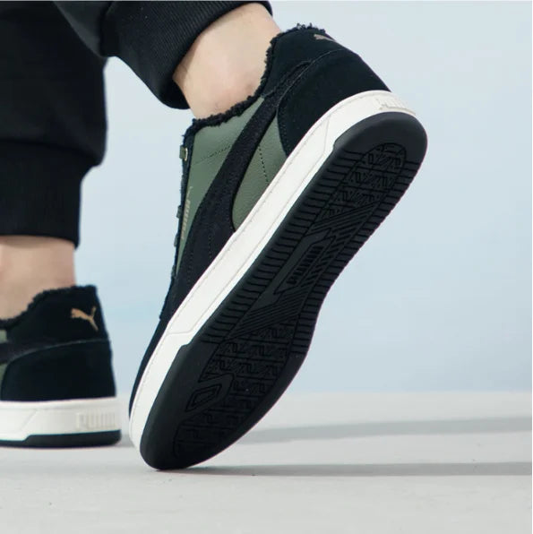 Puma Mid Top Low Top Chaussures de skate avec doublure en peluche antidérapante, confortables et chaudes, baskets décontractées 392334-02