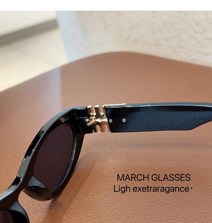Divatos ovális napszemüveg nőknek és férfiaknak, trendi, menő napszemüveg hölgyeknek, utcai stílusú, retro prémium szemüvegek, Gafas De Sol UV400