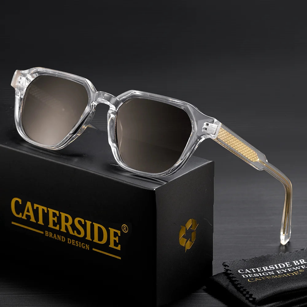 CATERSIDE Herrglasögon CP Pin Square Frame Dammglasögon Utomhus Cykling Fiske Sport Retro-glasögon UV400