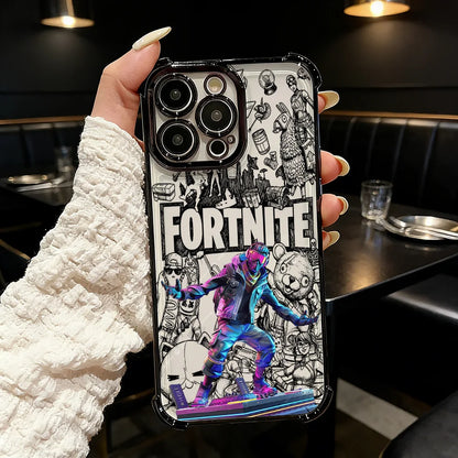 Capa de telemóvel FortniteS Plating de jogo popular para Samsung S26 S25 S24 S23 S22 S21 S20 FE Note20 Edge Plus Ultra 4G 5G antiqueda