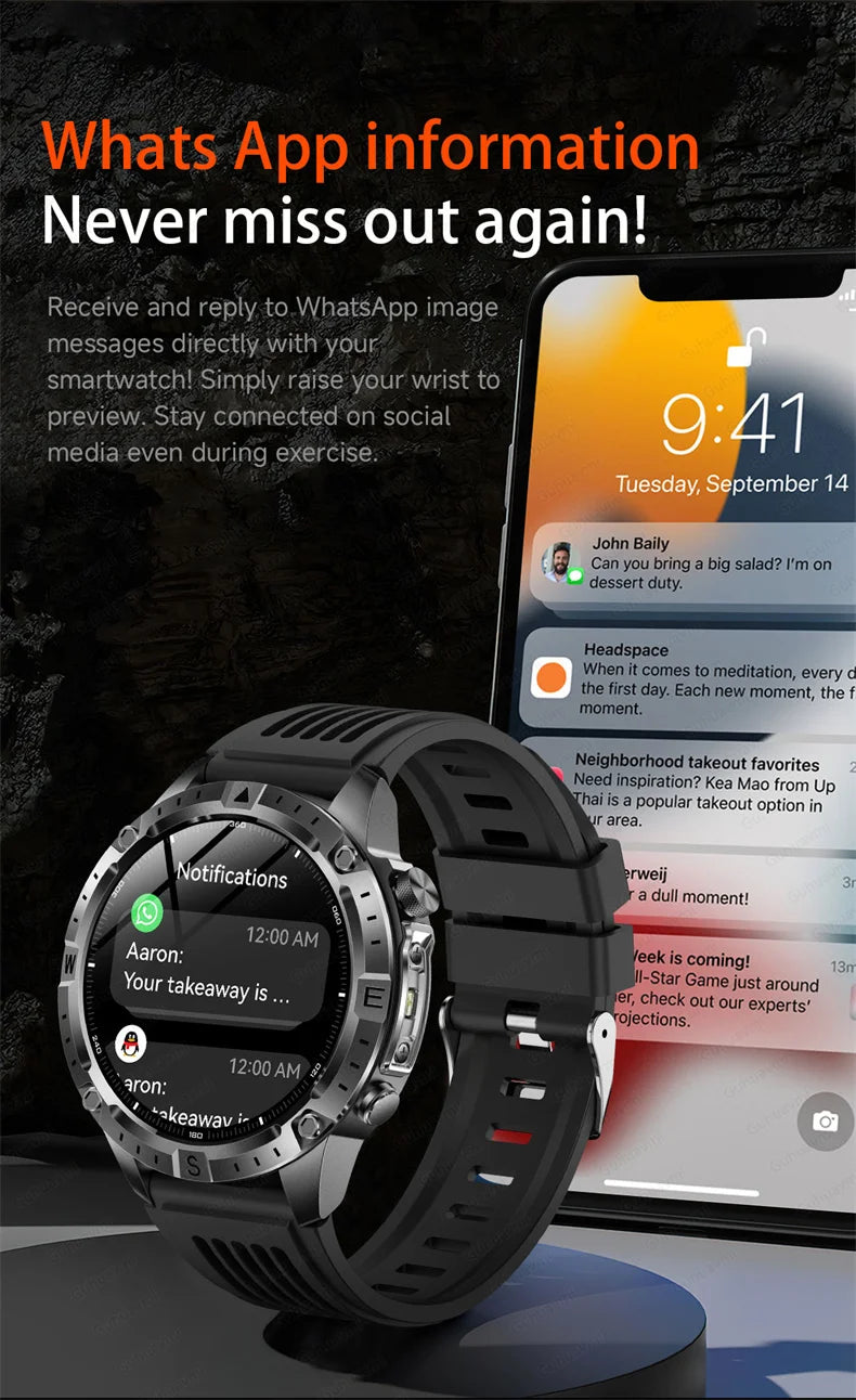 Smart Watch Men GPS Track High End watch Swim Waterproof Watches six axis sensor Sports 2GB Memory GPS Map Compass Smartwatch