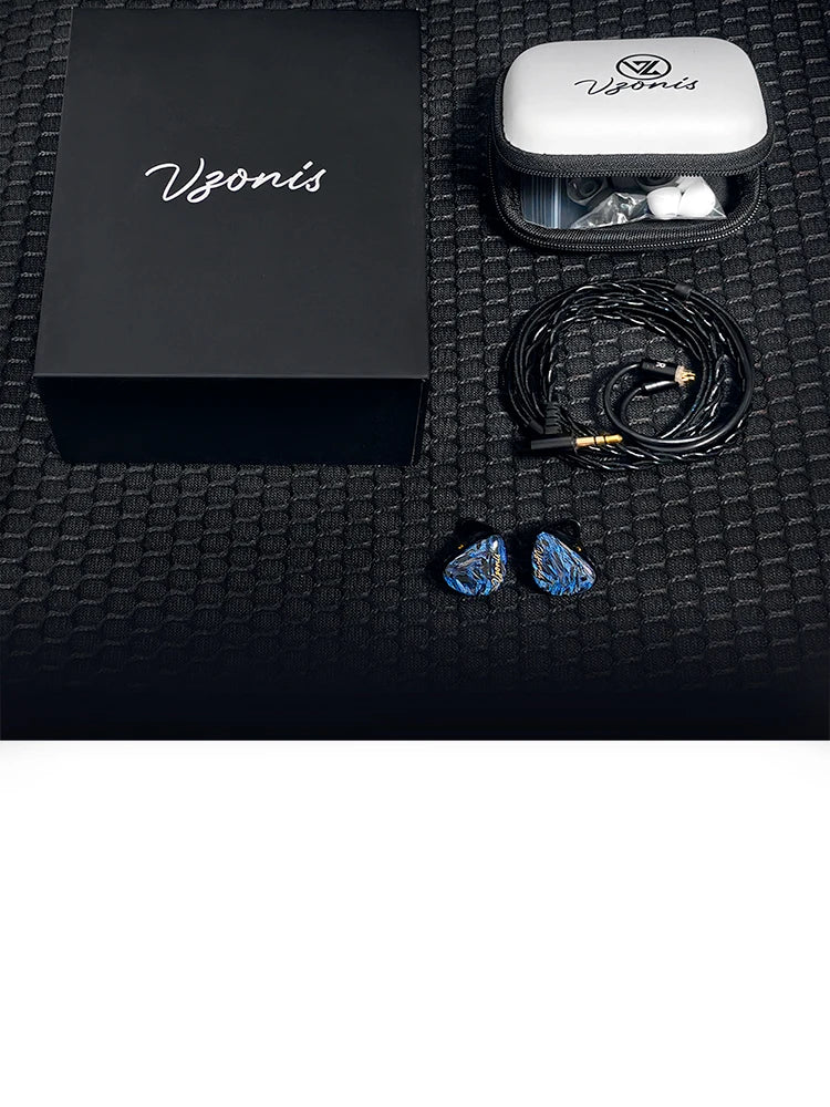 Vzonis DDB-03 HiFi IEM 1DD+1BA+1 Bone Conduction Hybrid Driver Gaming earphones in ear high resolution resin music Headphone