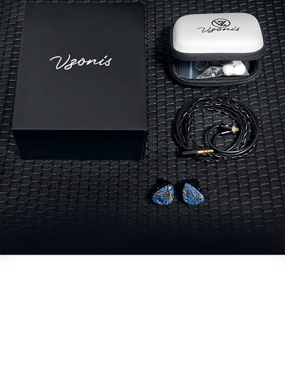 Vzonis DDB-03 HiFi IEM 1DD+1BA+1 Bone Conduction Hybrid Driver Gaming earphones in ear high resolution resin music Headphone