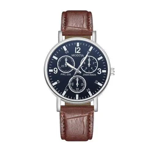 Men Watches Business Wrist Watch Luxury Leather Strap Analog Watches Quartz Wristwatches Clock Men Women Casual Simple Watch