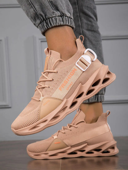 Modieuze paarse casual sneakers in de aanbieding voor dames en heren – Blade hardloopschoenen, grote maat 48, lichte ademende sportschoenen voor heren, mesh sneaker