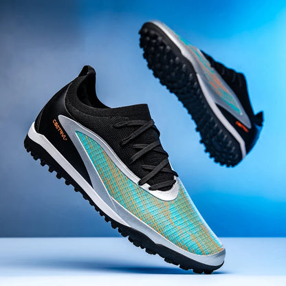 Nuove scarpe da calcio da uomo per esterno con tacchetti, traspiranti, antiscivolo, per adulti, scarpe sportive da calcio con tacchetti lunghi per allenamento, ragazzi e partite, confortevoli