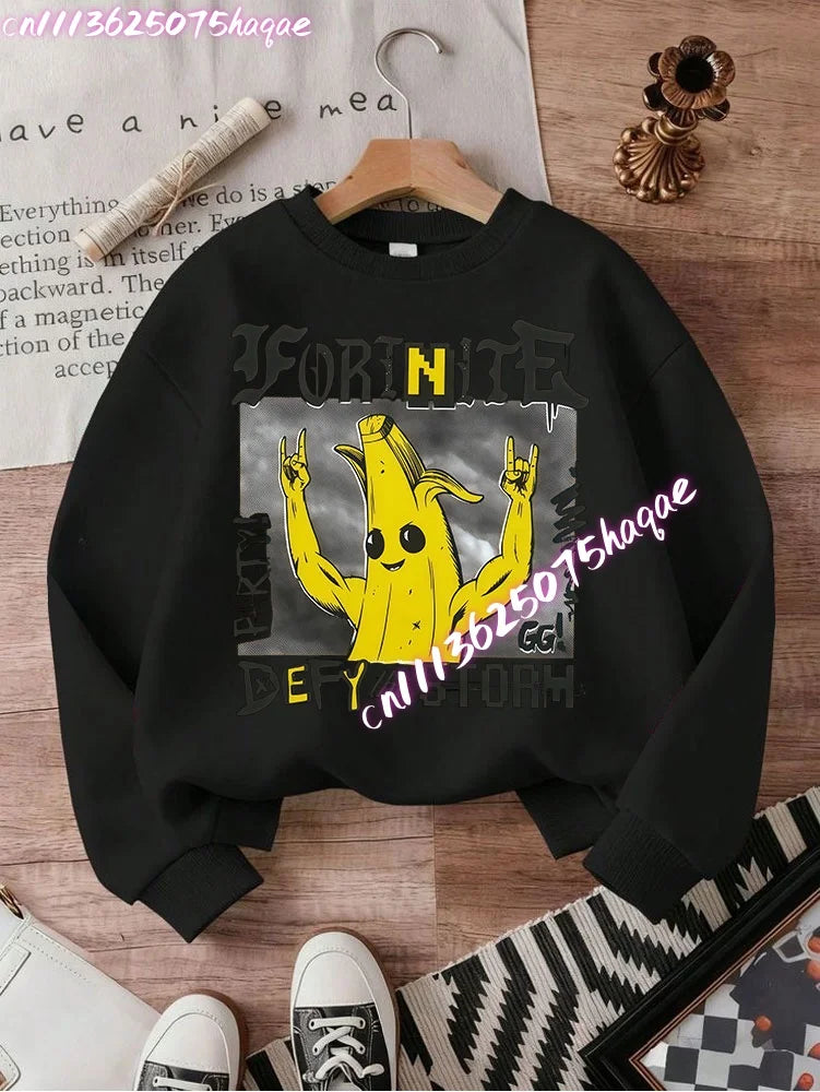 Nuove felpe Fortnite per bambini con cappuccio, stampa personaggi cartoon del gioco, top casual autunnali, abbigliamento invernale per bambini e neonati maschi