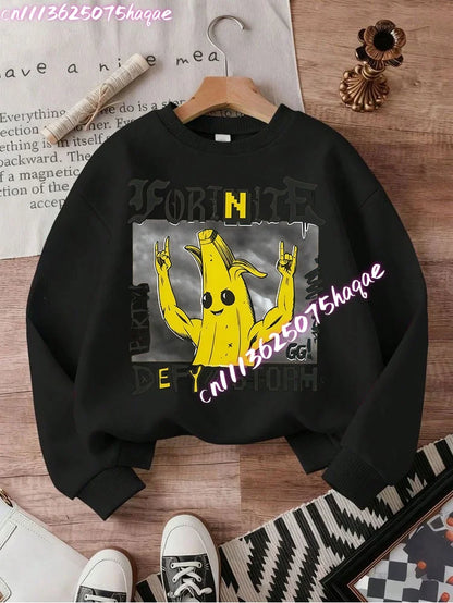 Nuove felpe Fortnite per bambini con cappuccio, stampa personaggi cartoon del gioco, top casual autunnali, abbigliamento invernale per bambini e neonati maschi