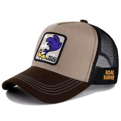 Casquette unisexe anime/dessin animé avec écusson brodé, casquette de baseball, casquette de camionneur, casquettes en maille, chapeau de soleil