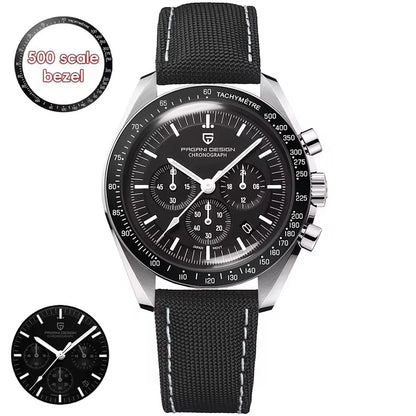 PAGANI DESIGN 2026 New Moon Watch For Men Quartz Multifunction Chronograph Sports Mens Watches Top Brand Luxury Sapphire Mirror