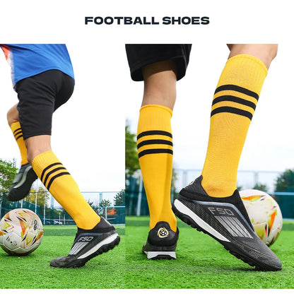 Neue Herren-Fußballschuhe für Kunstrasen – bequeme Fußballschuhe, Sport-FG-Rasenschuhe, Futsal, rutschfest, Outdoor, für Erwachsene, ultraleicht und rutschhemmend