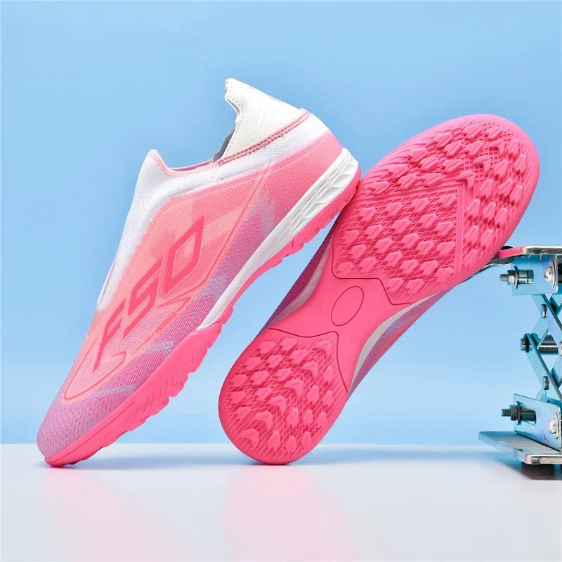 Nouvelles chaussures de football pour hommes, chaussures de sport, chaussures de soccer, haute qualité, ultralégères, haute tige, respirantes, futsal, antidérapantes, pour match en extérieur
