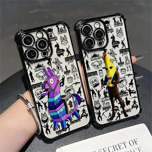 Hot Game F-Fortnites Beschichtete Handyhülle für Samsung A37 A57 A07 A36 A16 A06 A35 A55 A25 A26 A05s A15 A54 A34 A24 A14 A05 4G 5G