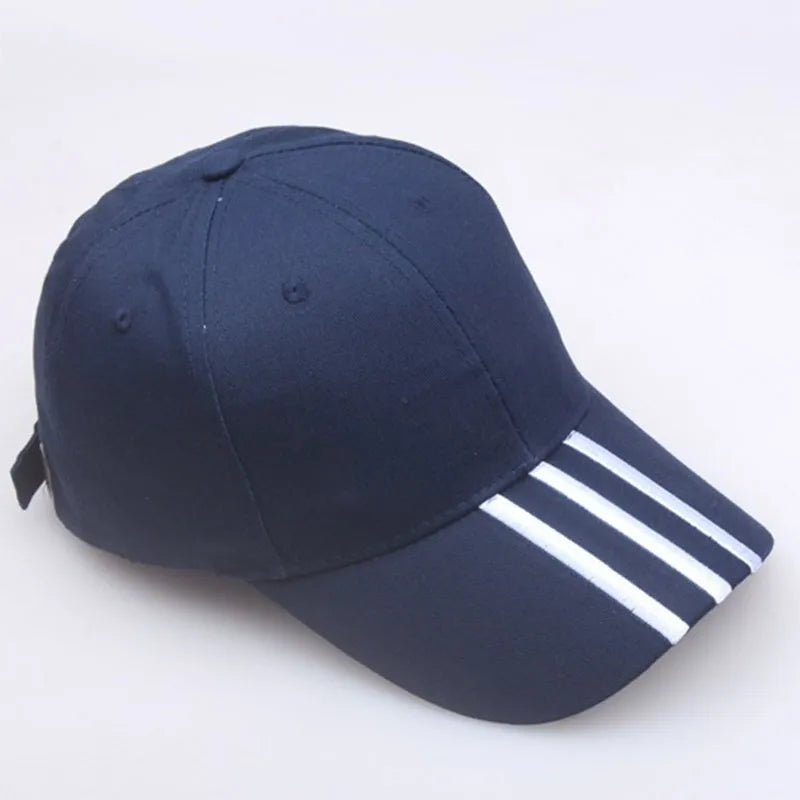 Cappellini da baseball da uomo, casual in cotone, ricamati, a righe, con chiusura a scatto, in stile hip hop; cappellini da donna per sport all’aperto; casquette da uomo; gorras
