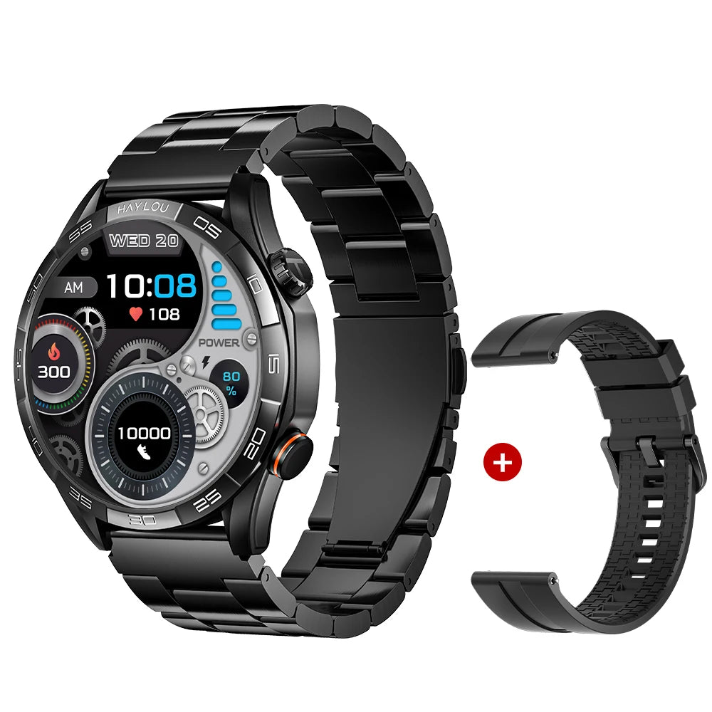 HAYLOU Solar 5 Smart Watch 1.58'' AMOLED Display Smart Watch Voice Calling 24H Health Monitoring 100+ Sport Modes Smartwatch