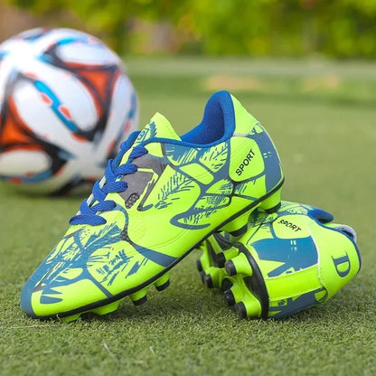 New Men Kids Soccer Shoes Cleats Ultralight Football Boots Boys Non-Slip Grass Adult Professional Training Shoes Drop Shipping