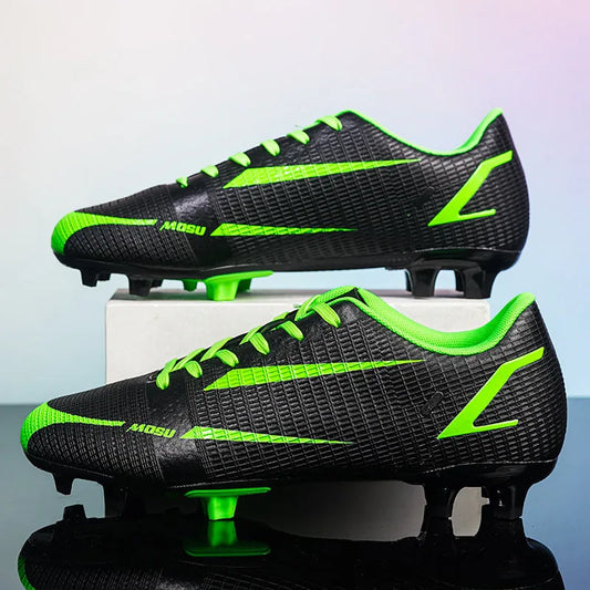 New Outdoor Men Soccer Shoes Adult Cleats Long Spikes Football Boots Training Sport Footwear Sneakers Non Slip Training Unisex
