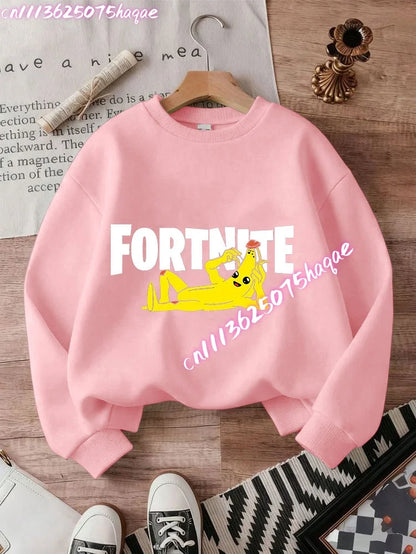 Nuove felpe Fortnite per bambini con cappuccio, stampa personaggi cartoon del gioco, top casual autunnali, abbigliamento invernale per bambini e neonati maschi