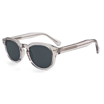 CATERSIDE Retro Round Men Sunglasses Punk Propionic Acid Pin Temple Luxury Sun Glasses Women Sports Leisure Party Eyewear UV400