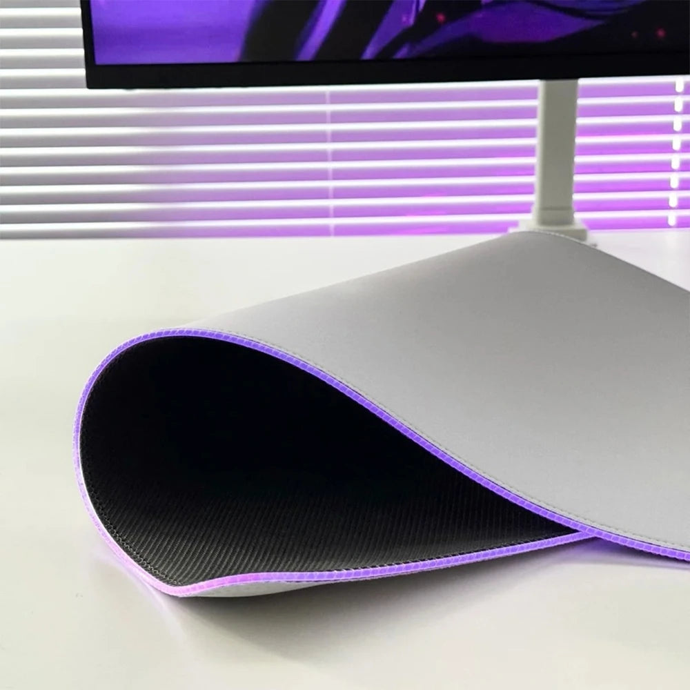 „Overwatch Hips“ žaidimų pelės kilimėlis, anime pelės kilimėlis XXL, RGB stalo kilimėlis su LED apšvietimu, guminis stalviršio kilimėlis