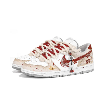 Custom Sneakers Nike Big - Year of the Horse Chinese Style Retro Low-Top Men's Sneakers
