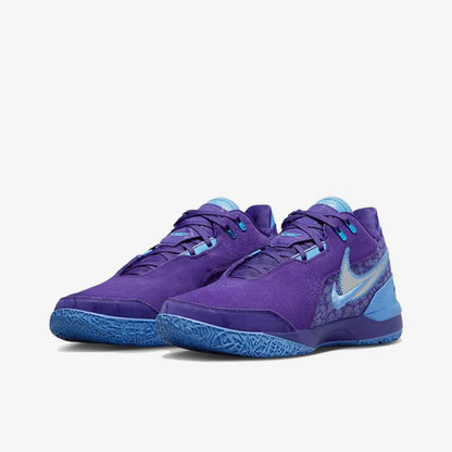 Offizielle authentische Nike Herren-Basketballschuhe FJ1566-500, neue Mid-Top-Schuhe im robusten Patchwork-Design