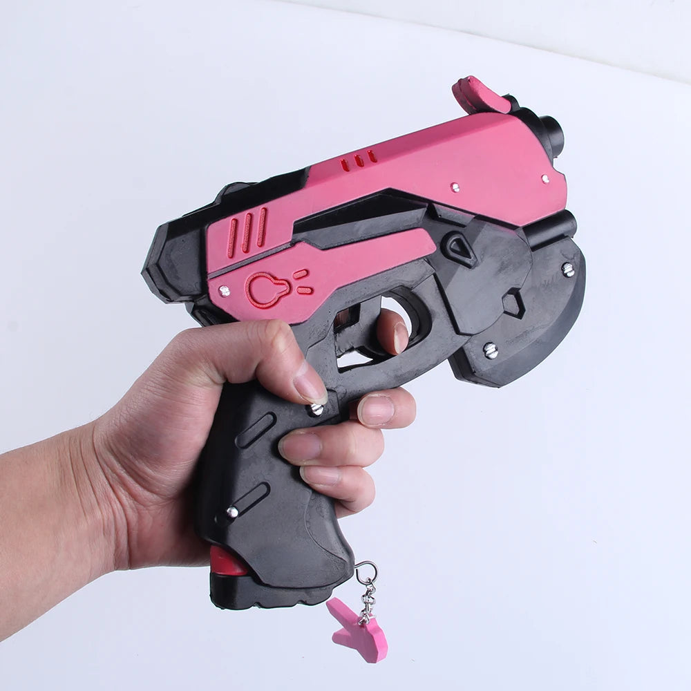 Overwatch D.Va Ohrhörer-Pistole Hana Song DVA Waffe Pistole Cosplay-Requisiten Weihnachts- Halloween-Partyspielzeug Cosplay-Accessoires