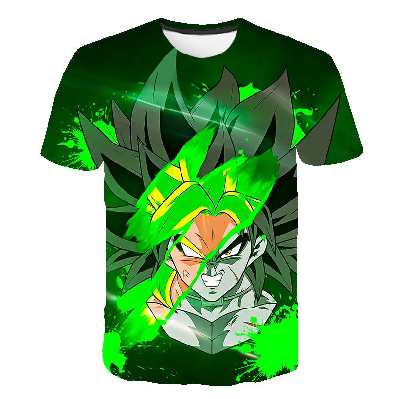 Vyriški marškinėliai Dragon Ball Z, marškinėliai berniukams, vaikiški drabužiai, vasariniai trumpomis rankovėmis, vaikiški animacinių filmų marškinėliai, viršutiniai drabužiai, marškinėliai berniukams