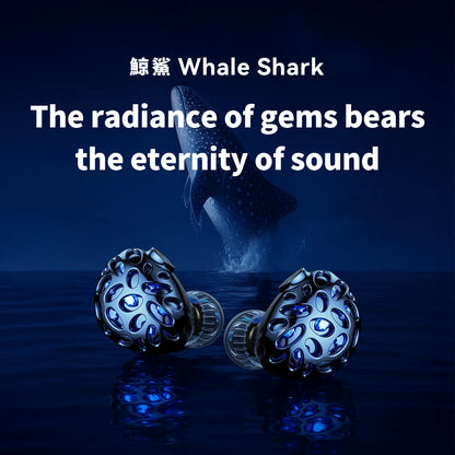 TRN Whale Shark Hybrid Earphones Triple Dynamic + Planar  In-Ear Monitors headphones