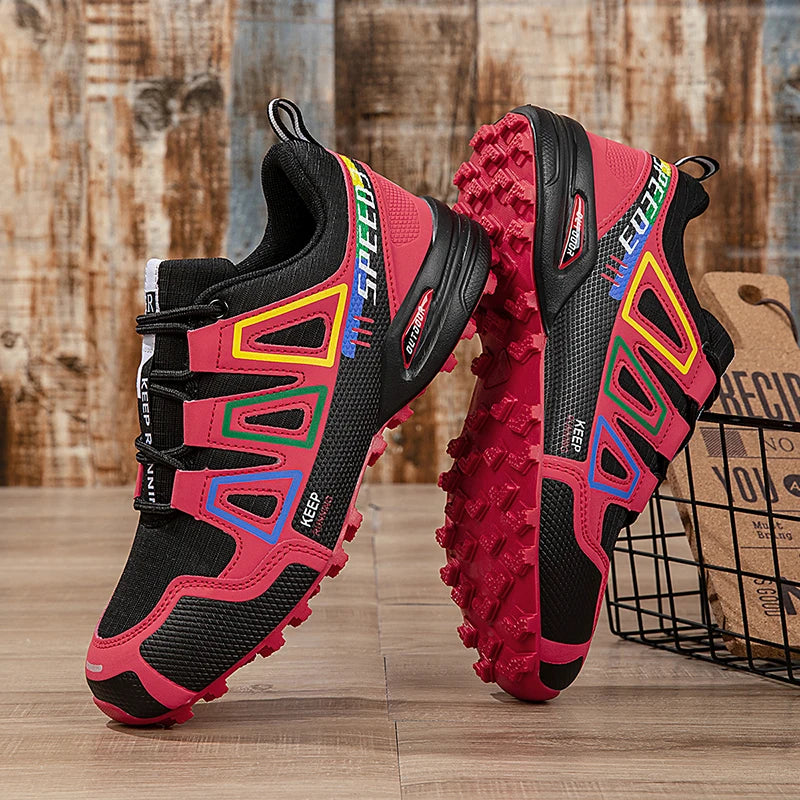 Scarpe da trekking da donna per attività outdoor, scarpe sportive da escursionismo, scarpe tattiche da caccia antiscivolo, scarpe da arrampicata traspiranti con lacci, ciclismo