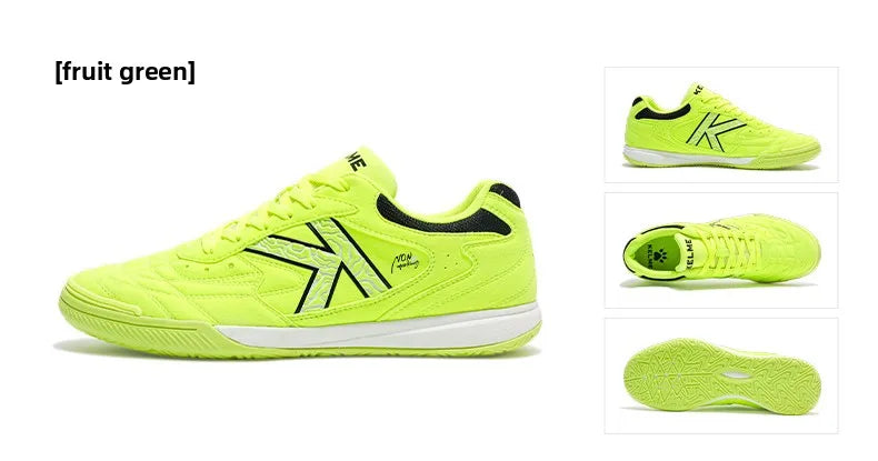 Kelme Hallenfußballschuhe für Erwachsene, flache Sohle, Jugendspiel, Five-a-side-Training, Fußballschuhe, Herren-Futsal-Sneaker