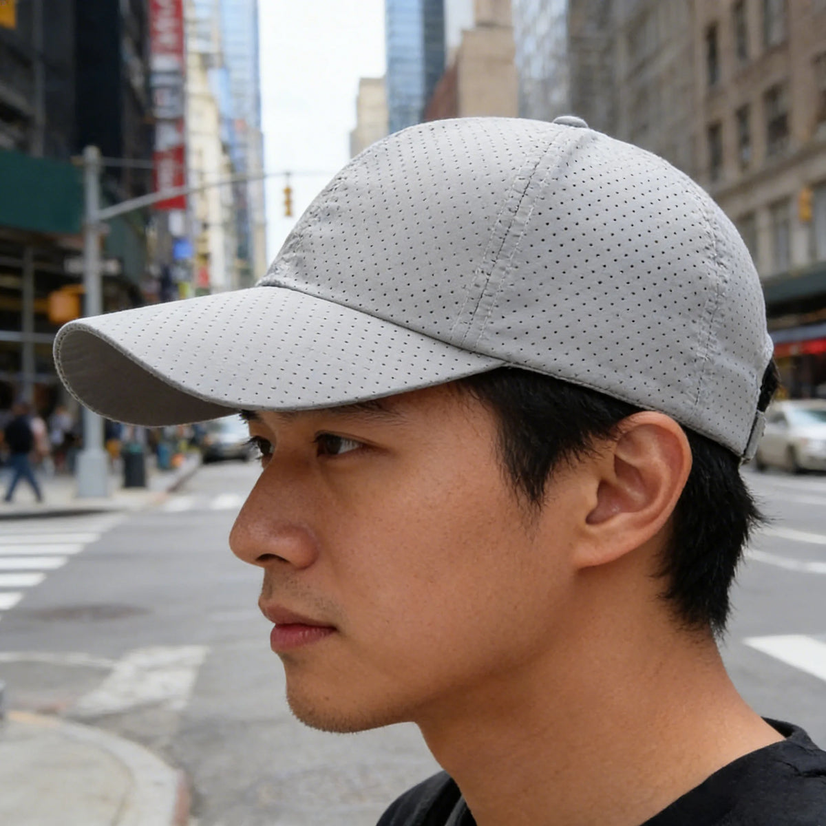Cappellino da uomo primavera-estate in rete a tinta unita, cappellino da baseball da donna autunnale, edizione coreana, cappellino parasole in rete traspirante con visiera