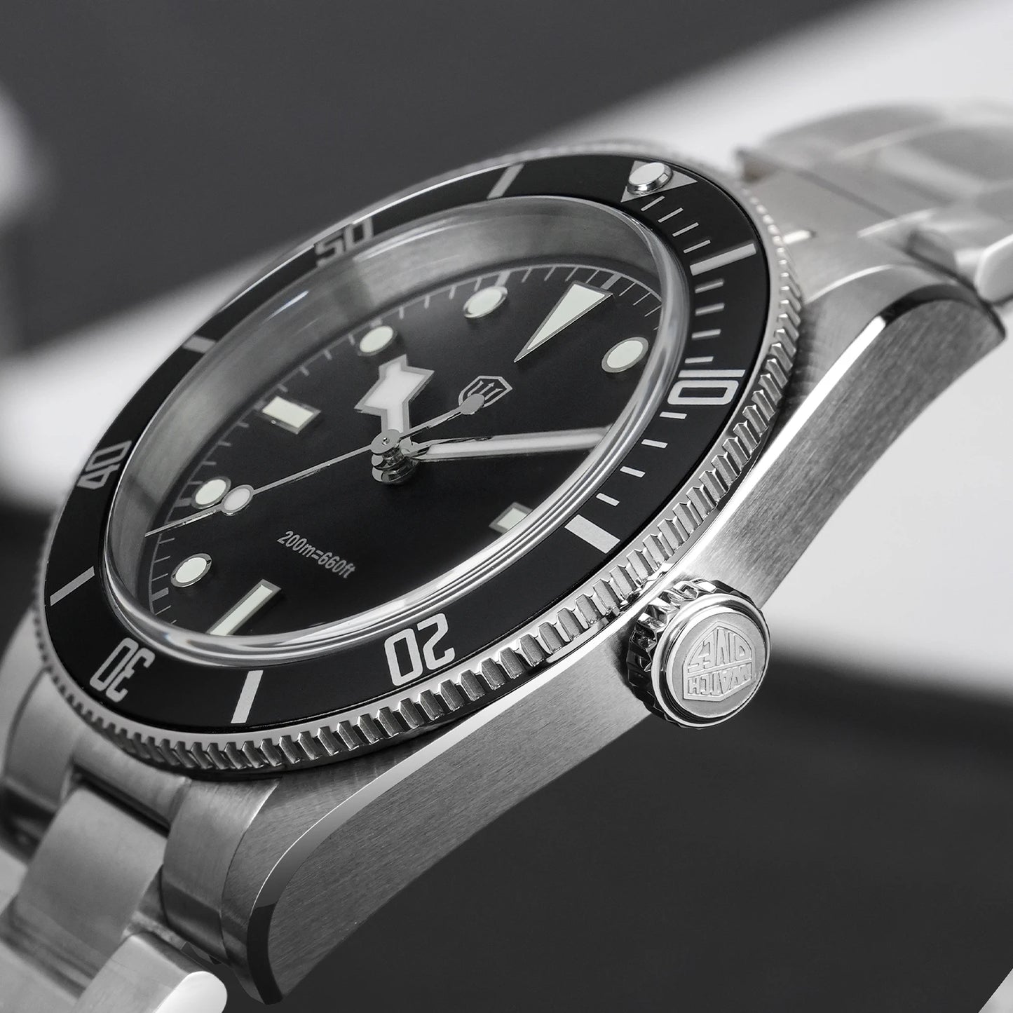 Watchdives WD7922 Quartz Watch Men VH31 Movement Sapphire Crystal 200m Waterproof Wristwatch Luminous 37mm Vintage BB54 Watches