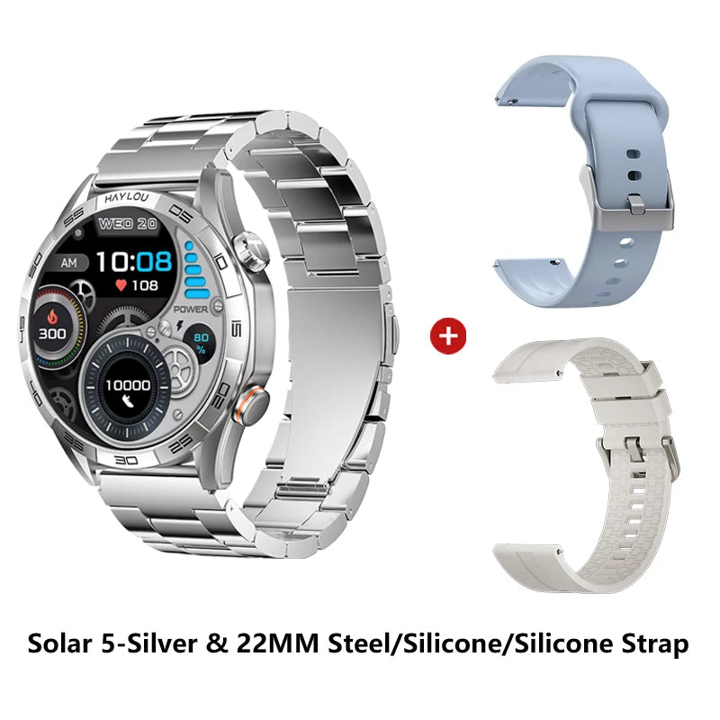 HAYLOU Solar 5 Smart Watch 1.58'' AMOLED Display Smart Watch Voice Calling 24H Health Monitoring 100+ Sport Modes Smartwatch