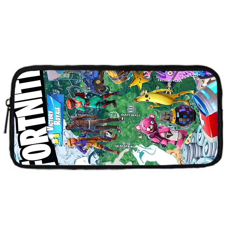 Kinder-Rucksack-Set im angesagten Gaming-Design mit Lunchbag und Federmäppchen, große Kapazität, Schultaschen für Jungen und Mädchen, ideales Geschenk F-FortniteS