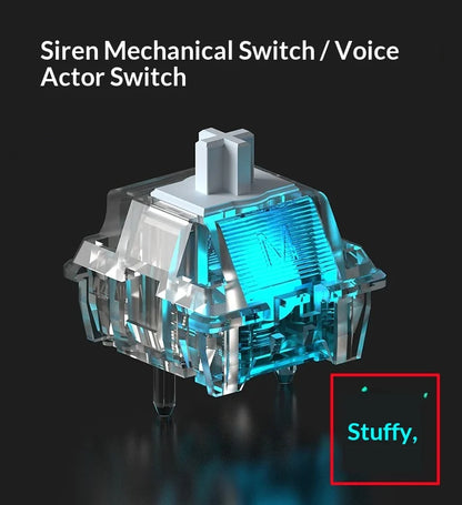 New Everglide AE68Pro Siren Magnetic Axis Gaming Keyboard Original Double Lamp Position RT0.001MM/ADC Direct Connection Keyboard