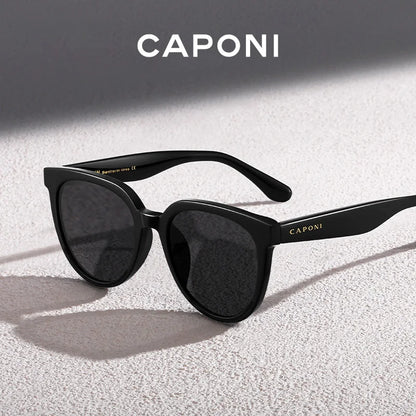 CAPONI Brand Design Solglasögon för kvinnor Mode Retro Flickor Solglasögon Koreansk stil Polariserade solglasögon UV-skydd BH31031