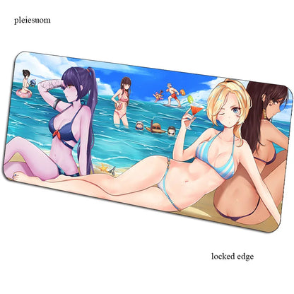 Herní podložka pod myš Overwatch s HD potiskem, 900x400x3mm, podložka na počítačový stůl pro hráče, cenově dostupná PC podložka pod myš pro notebook