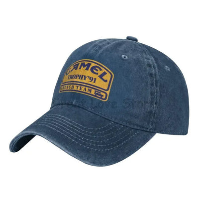 Camel Trophy 91 Cowboyhat Retro Justerbar Vasket Bomuld Golfhat Sommer Vintage Solskærme Baseballkasketter