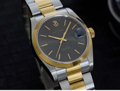 Baltany Men Automatic Watch 36MM Mechaical Wristwatch Bubble Sapphire 10ATM Waterproof C3 Luminous NH35