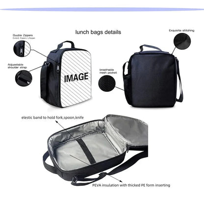Hot-Game-Kinderrucksäcke mit Lunchbag und Federmäppchen, große Schultaschen für Schüler, Design F – FortniteS, für Jungen und Mädchen, ideales Geschenk